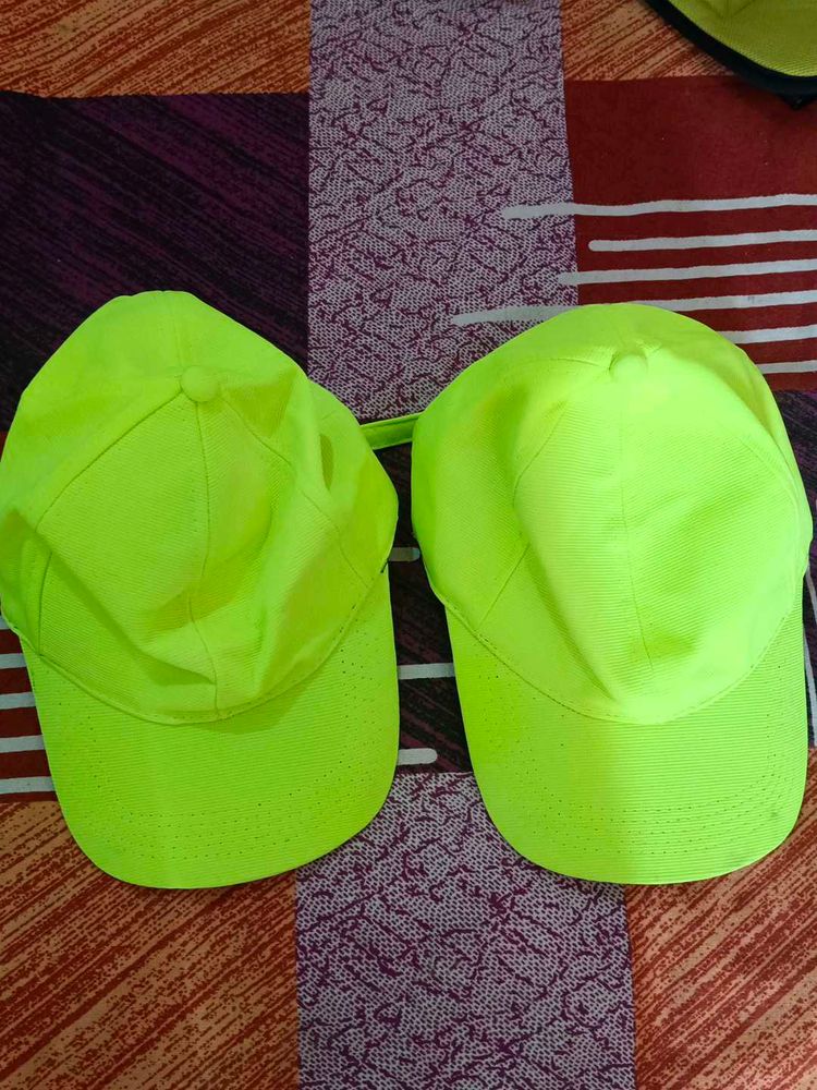 Couple Neon Green Cap