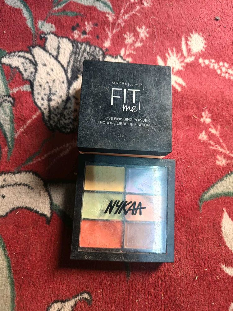 Combo- Nykaa Concealer Palate/ Maybelline Loose Po