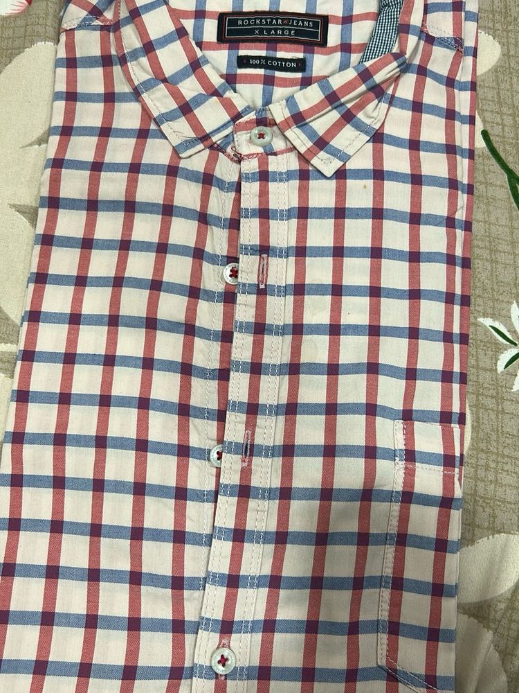 Rockstar Jeans Checkered Shirt