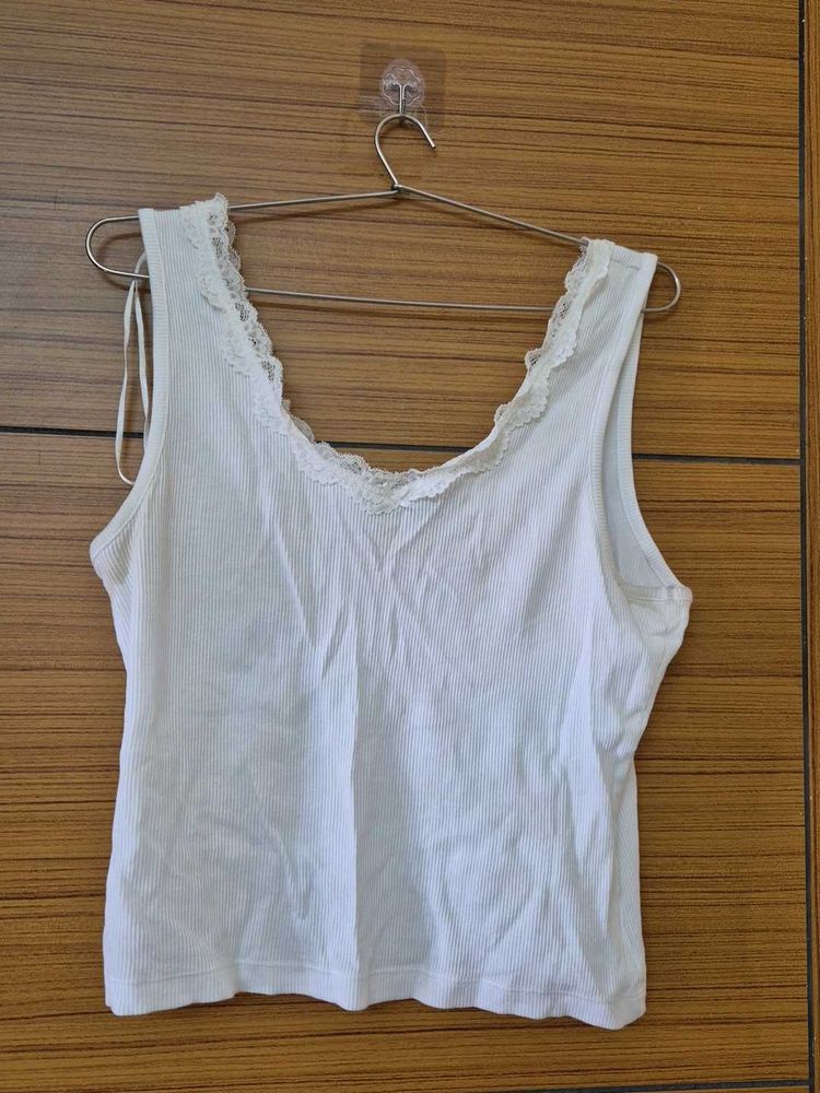 Lace Trim Tank Top