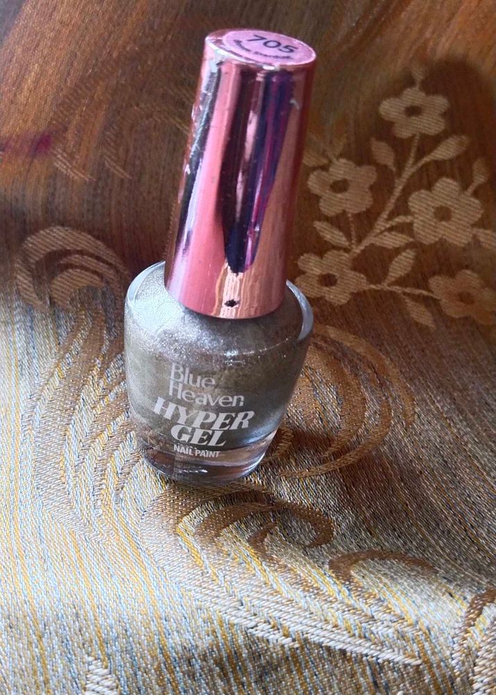 Blue Heaven Hyper Gel Silver Nail Paint