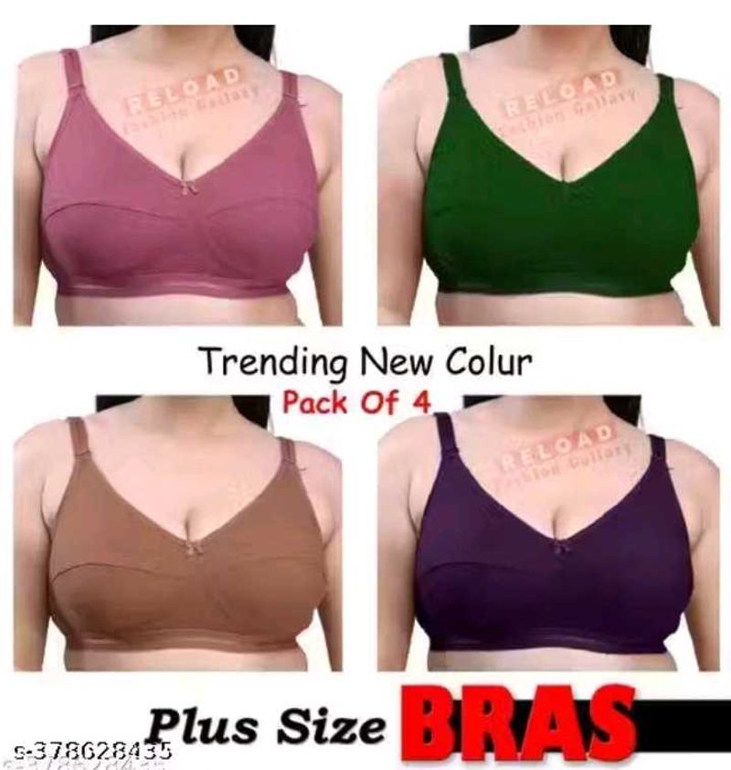 Trending Plus Size Bras - Pack of 4