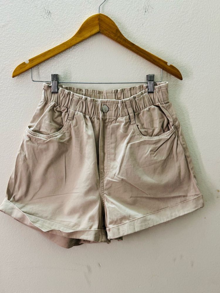 Beige Shorts