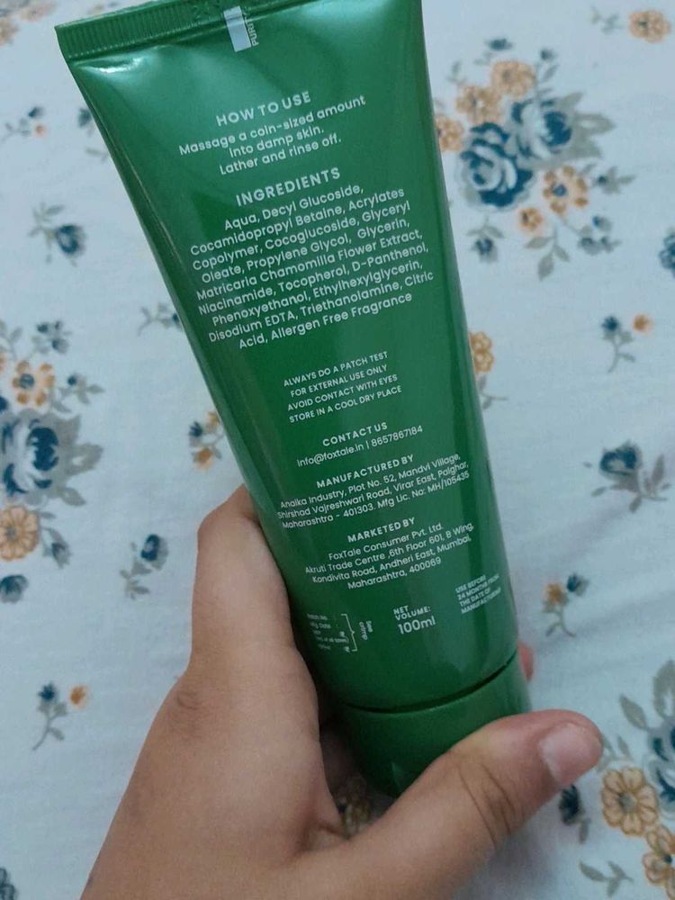 foxtale refreshing face wash