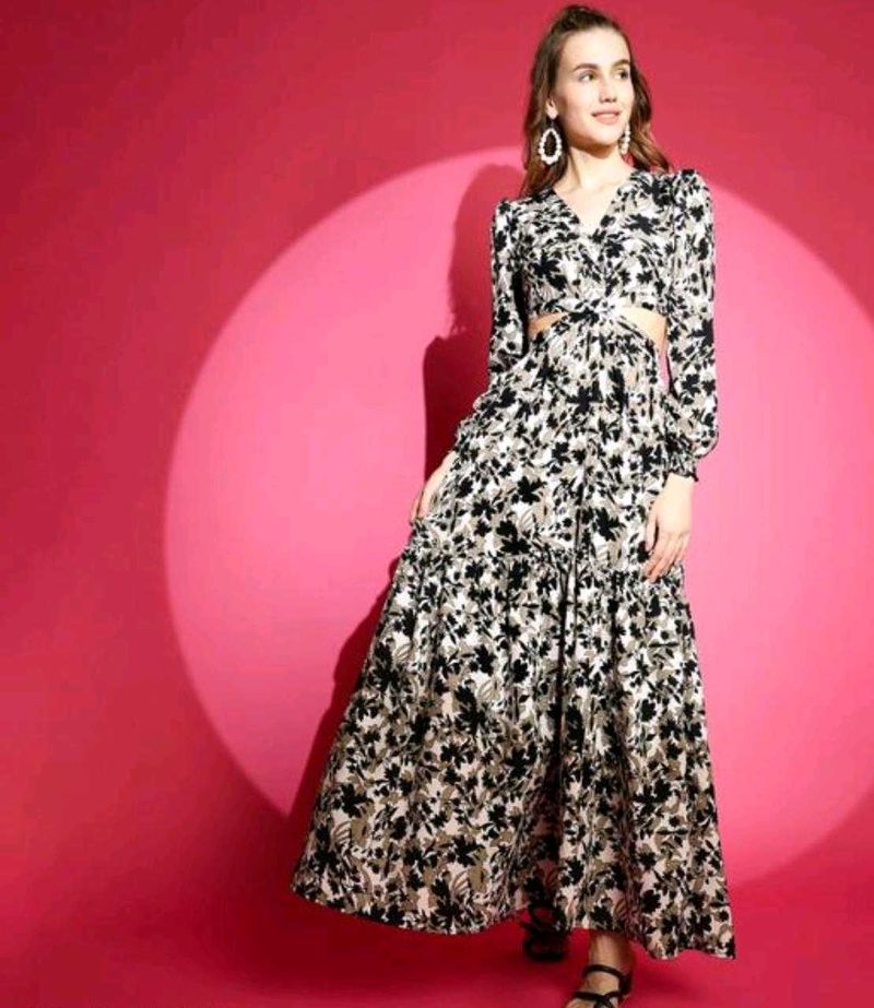 Floral Print Maxi Dress