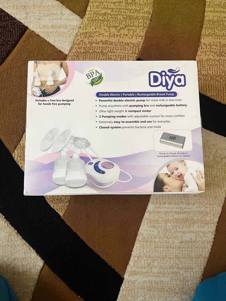 Double electric portable, rechargeable Breast pump