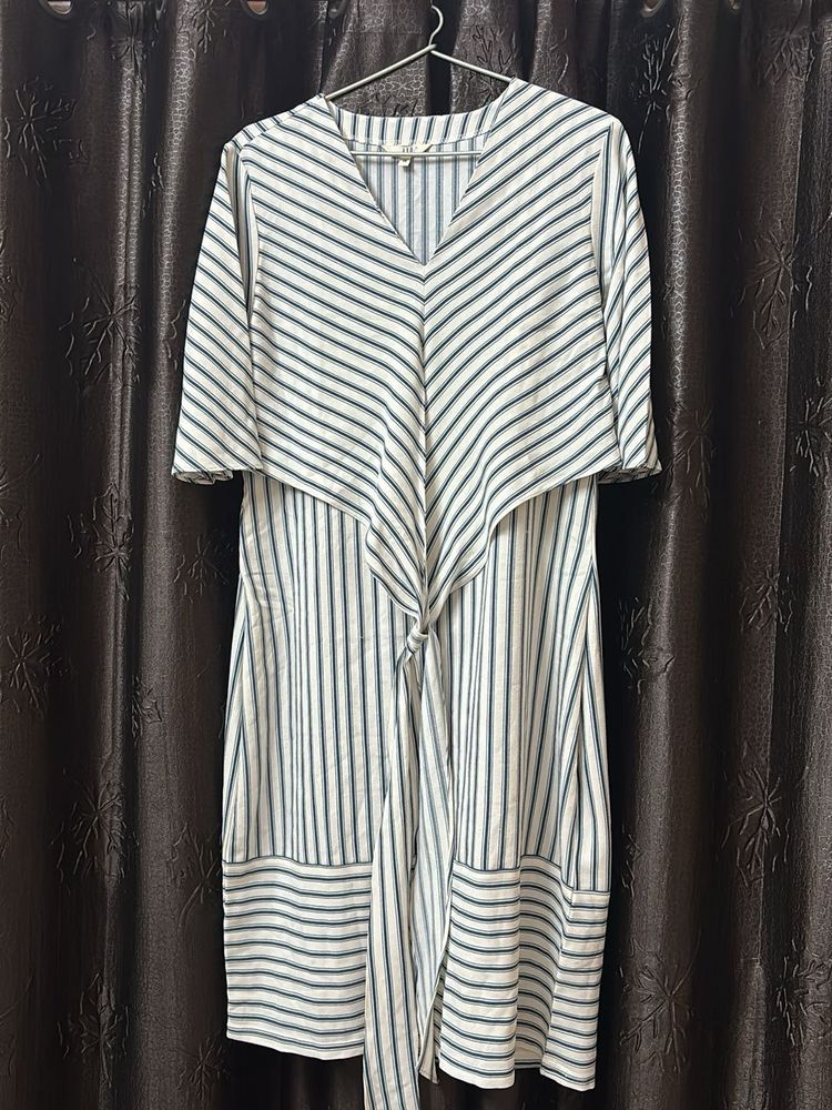 Striped Tie-Waist Dress