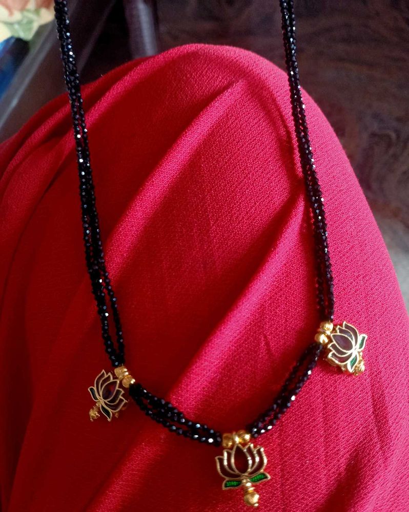 Lotus Mangalsutra Necklace