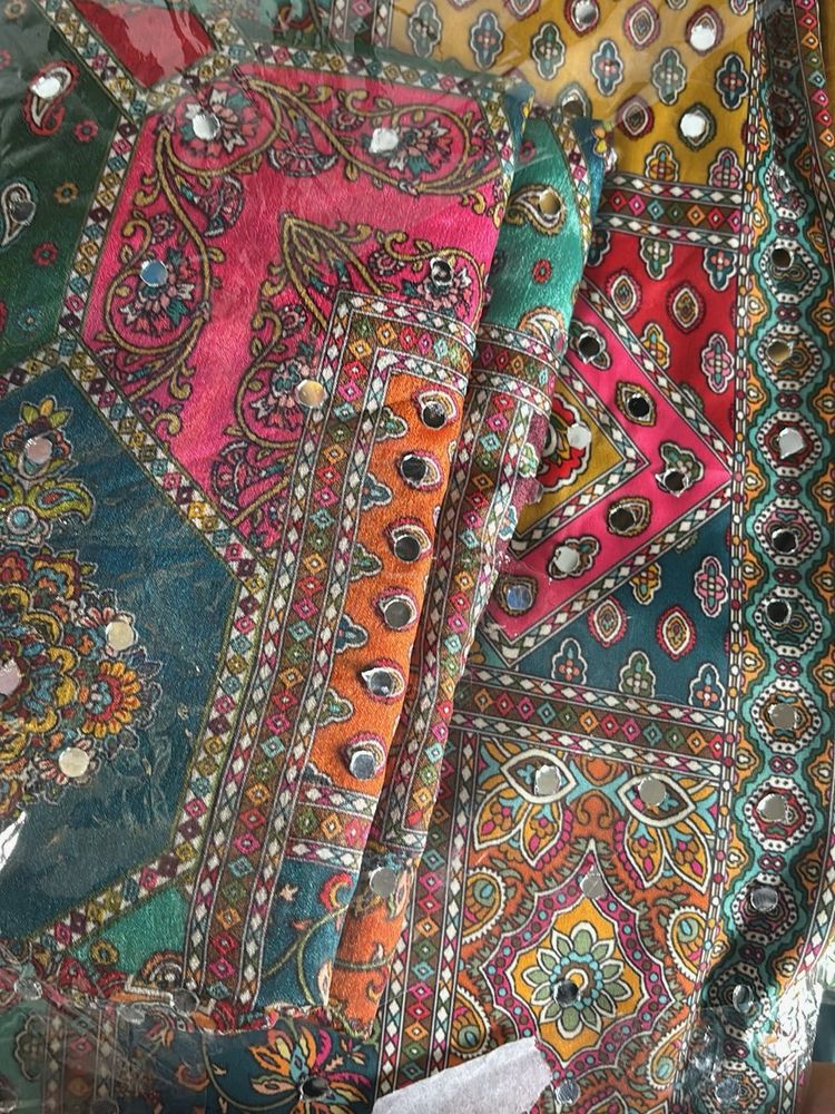 Colourful Muslin Unstitch Suit