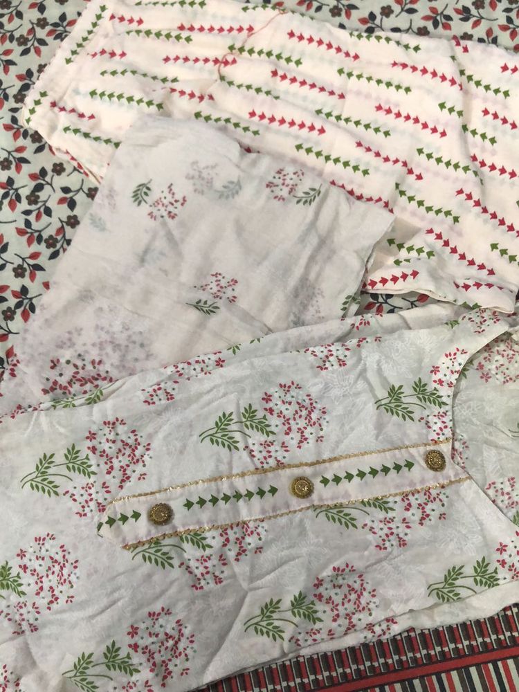 Floral Print Salwar Kameez Set