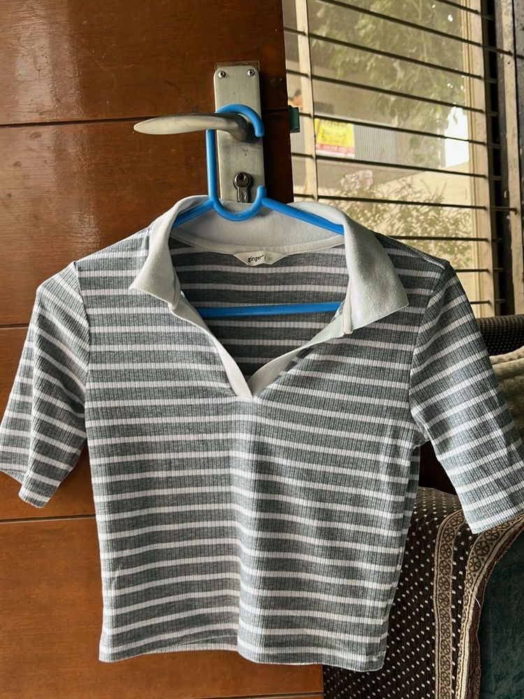 Striped Crop Top