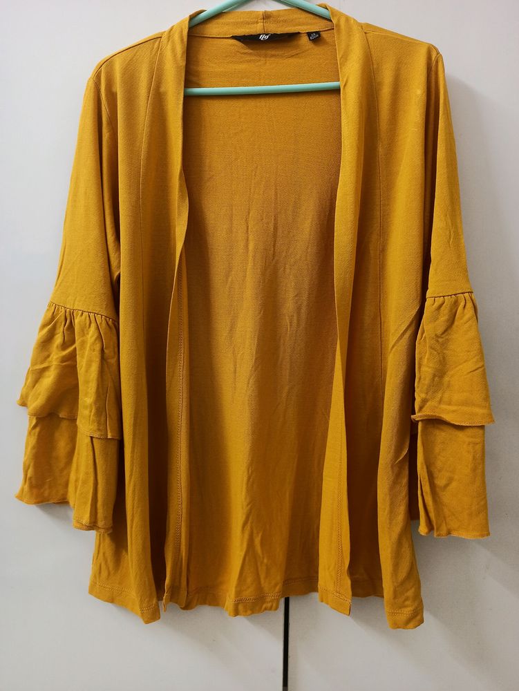 Women&#39;s Mustard Color Cardigan