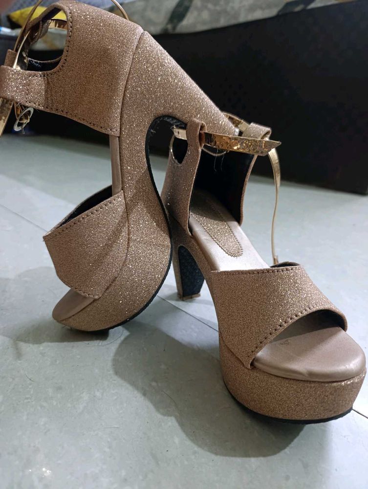 Glittery Party Wear Heels Very Good Quality