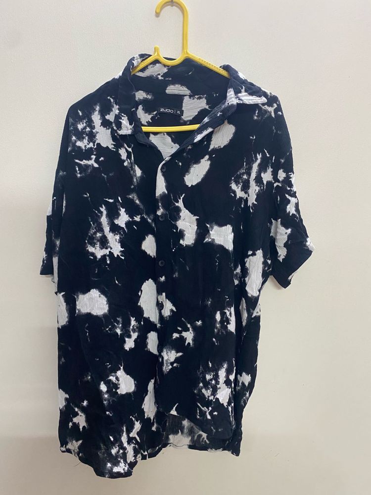 Zudio Black Casual Summer Shirt