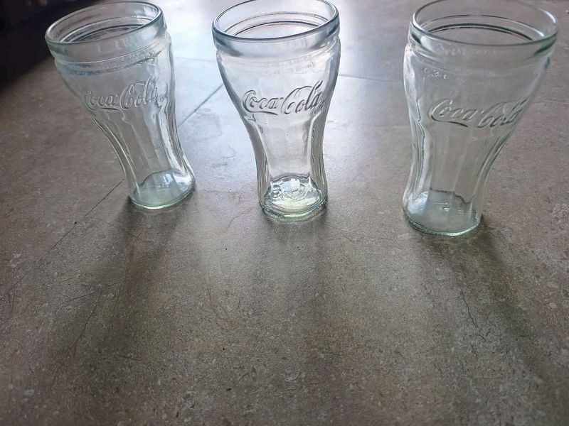 Coca Cola 3Glass Glasses