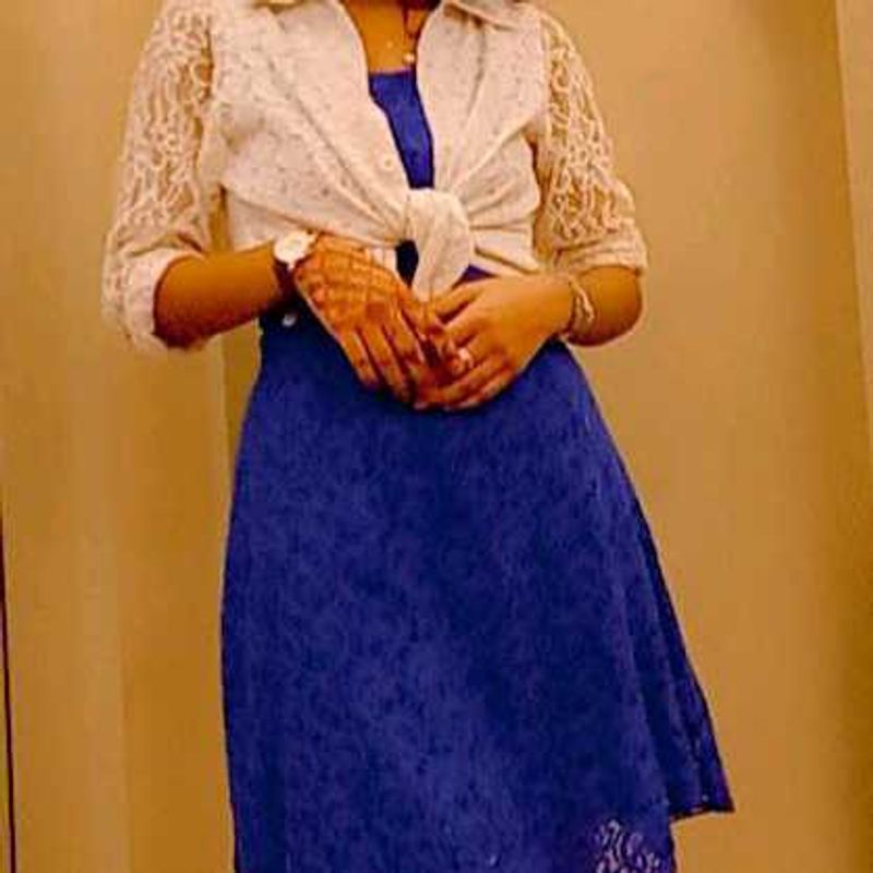 Party Wear Blue Dress