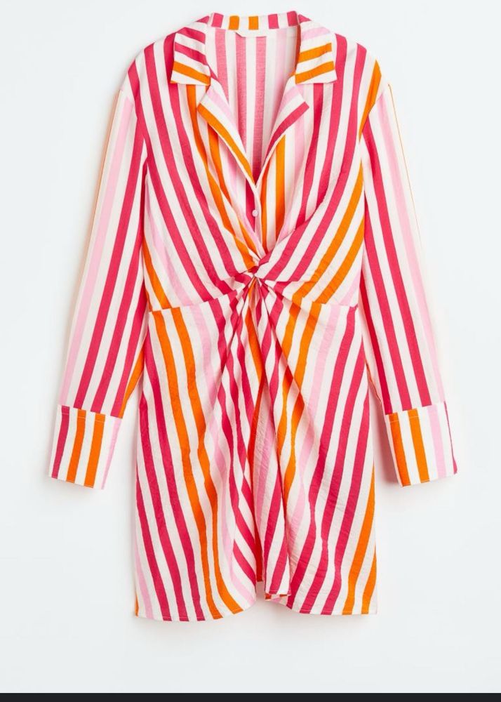 H&amp;M Knot Detail Shirt Dress