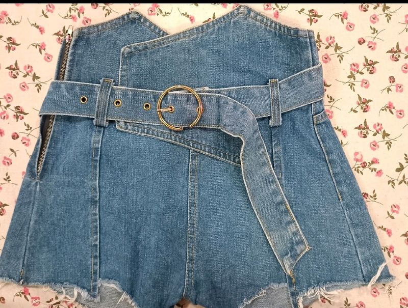 Korean High Waist Denim Shorts