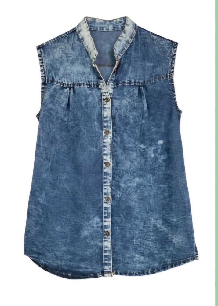 Denim Sleeveless Top