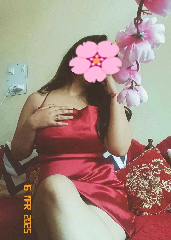 Red Satin Slip Dress