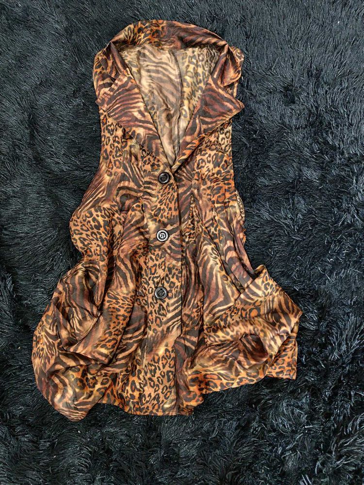 Y2k Tiger Print Mini Dress/top