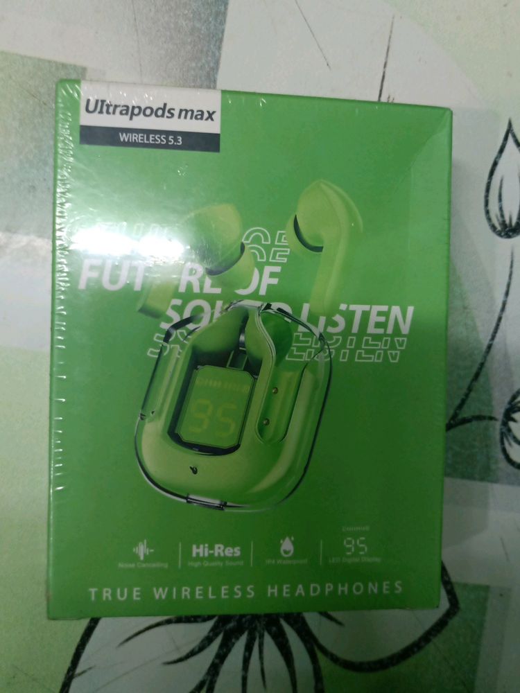 Ultra Pods Max Earbuds Transparent Earbud