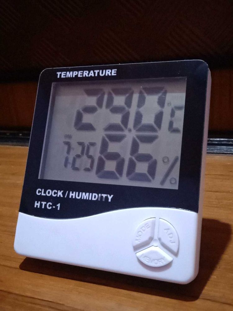 Clock+temperature+humidity