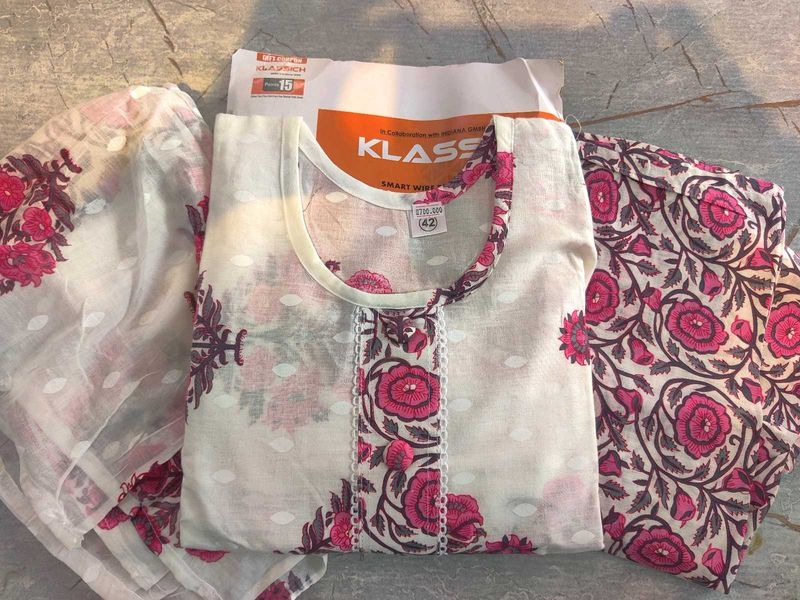 Cotton Printed 3 Piece Readymade Suit