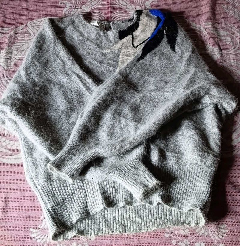 Gray Knit Sweater
