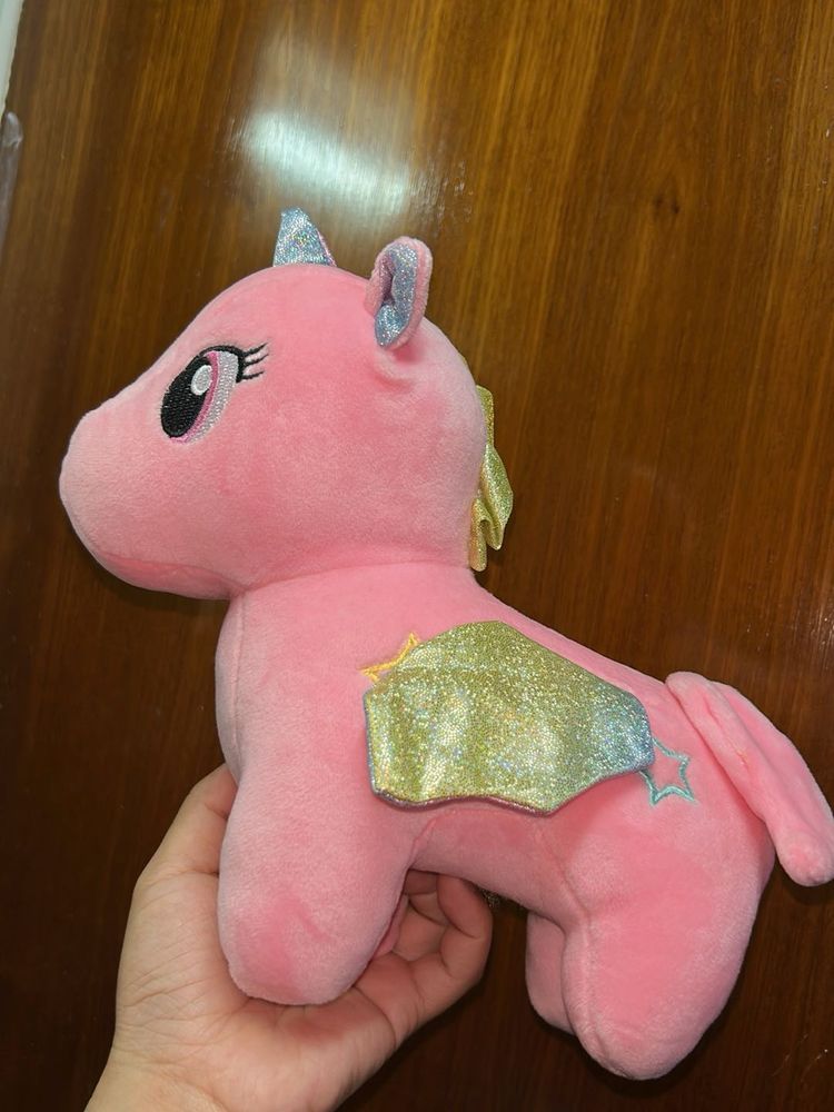 Pink Plush Unicorn Toy