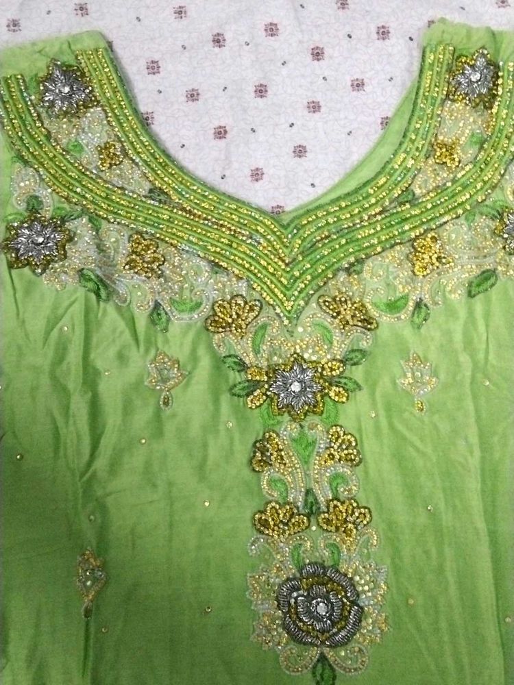Elegant Light Green Pant Suit