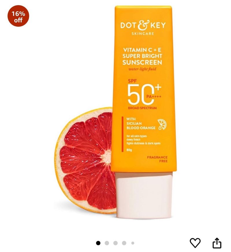 Vitamin C + E Super Bright Sunscreen Spf 50