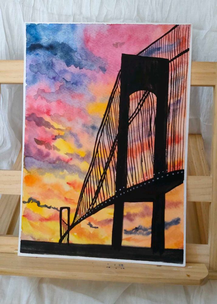 Bridge Watercolor Art