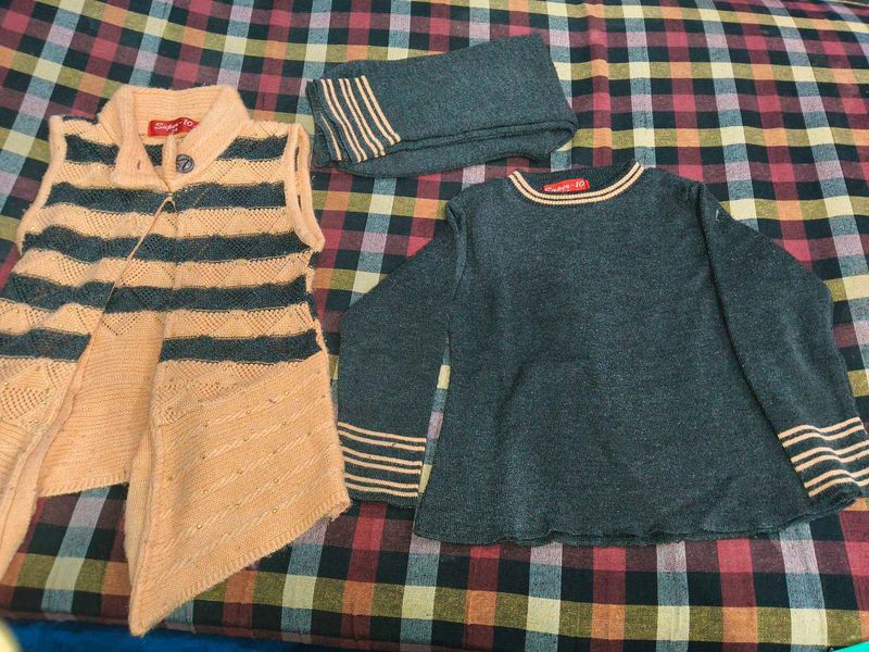 Cozy Knit Vest &amp; Sweater Set