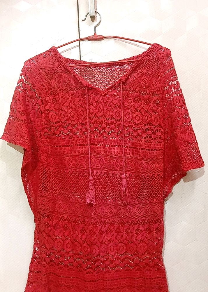 Cotton Net Casual Top
