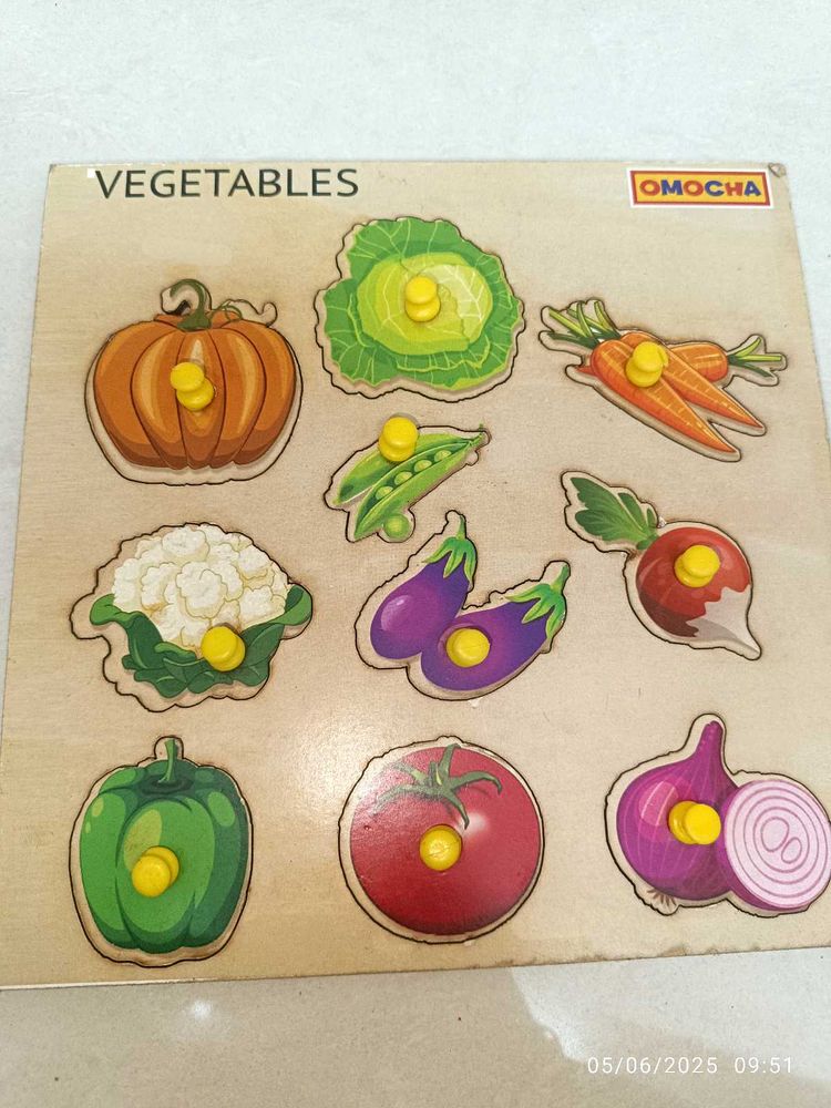 Wooden Vegetables Puzzle