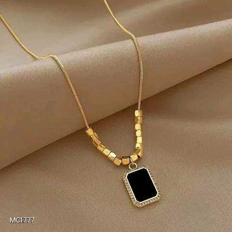 New Stainless Steel Necklace With Zircons