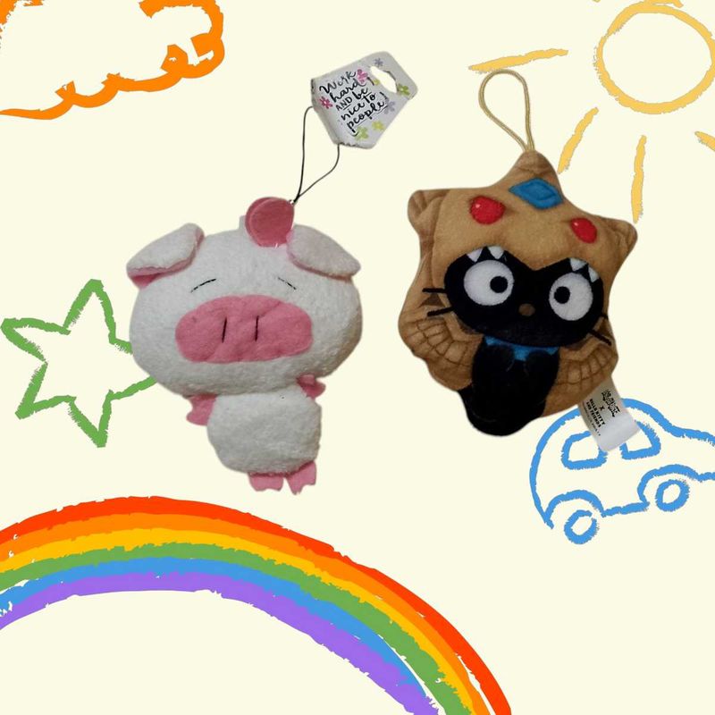 Cute Plush Charm Set