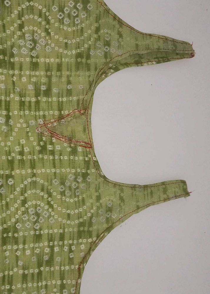 Green Dotted Blouse