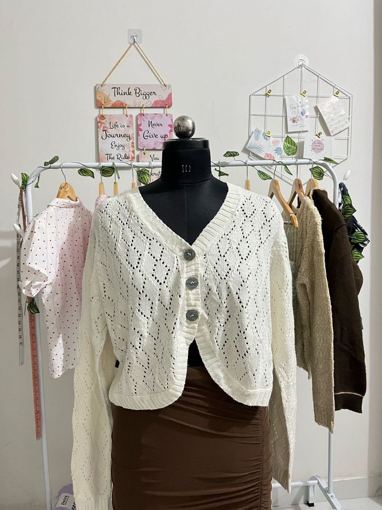 Crochet Knit Cardigan