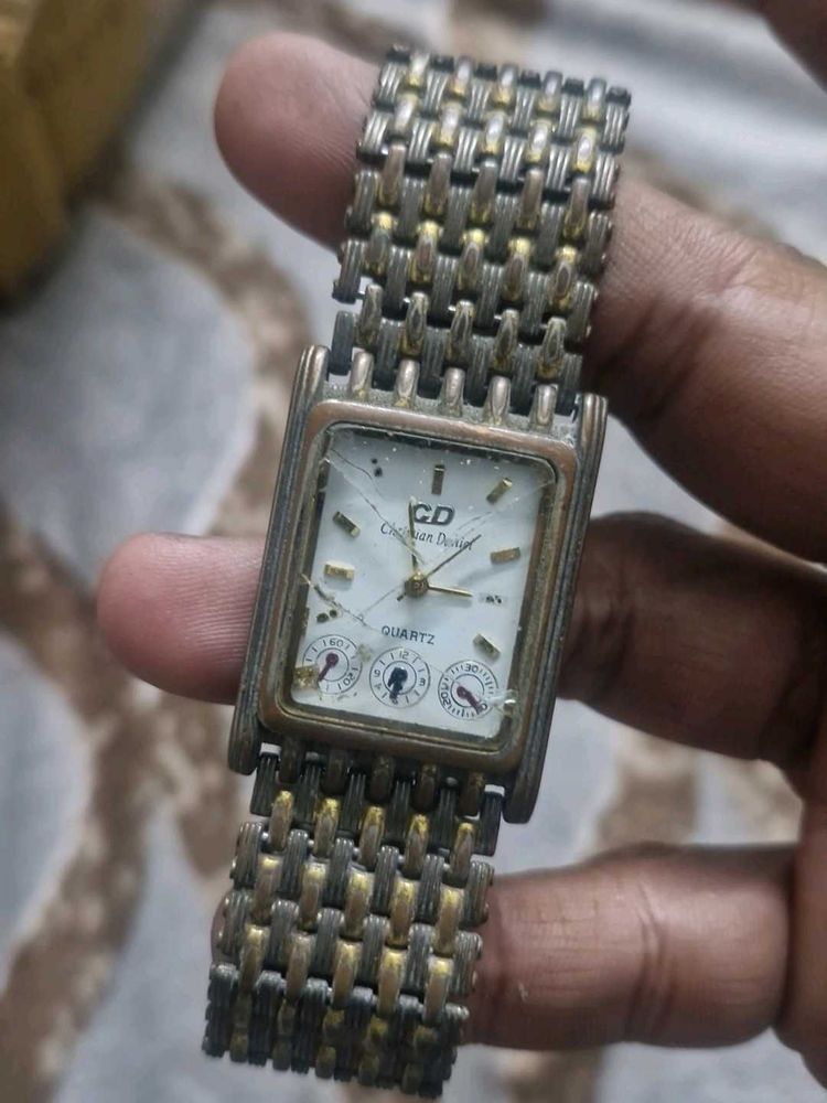 not working  Vintage Christian Design Quartz Watch