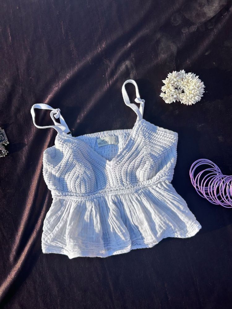 Indowestern white top