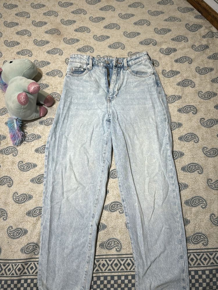 H&amp;M Light Blue Mom Jeans