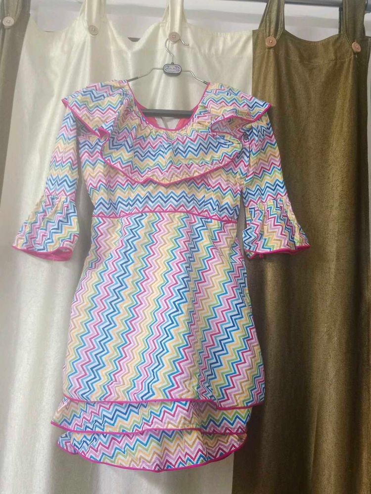 Cute Patterned winterwear Dress