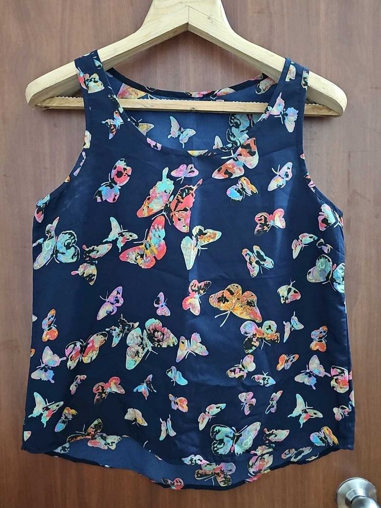 Fairycore Butterfly Print Tank Top