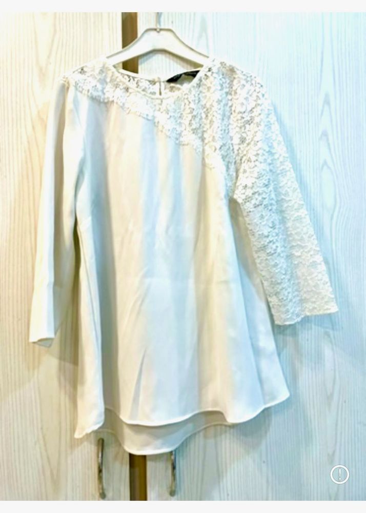 Elegant White Lace Top