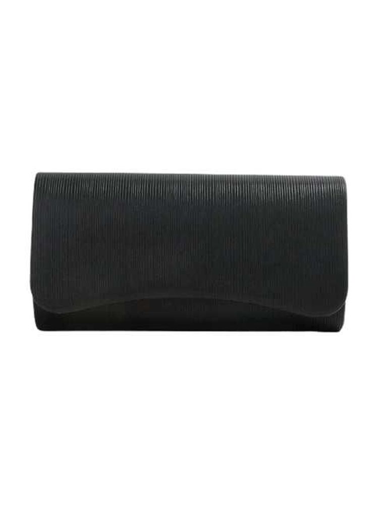 Code by Lifestyle Black Textured Clutch