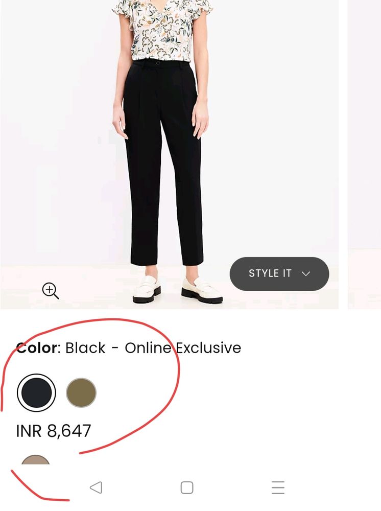 Luxury Brand Loft - Stretchable Black Formal Pants