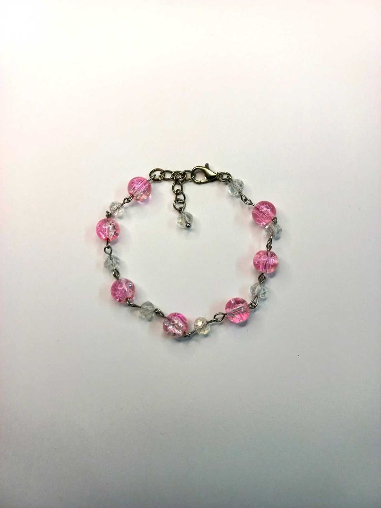 Pink and White Bracelet - Beautiful Handmade Gift
