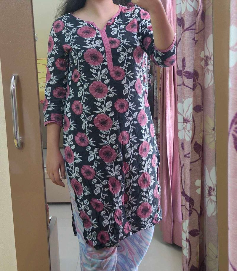 Bundle Of 2 Cotton Kurtis Daily Wear